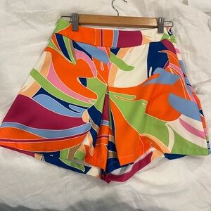 Flying Tomato Vibrant High Waist Women's Shorts